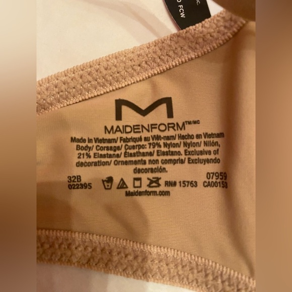 NWT Maidenform T-Shirt Bra Tan Size 32B - Picture 5 of 5
